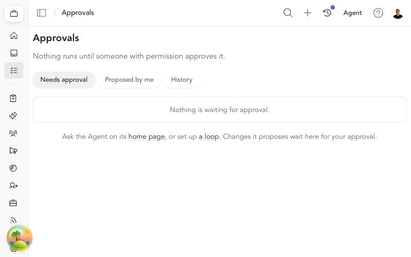 Approvals: where every proposal from a loop waits