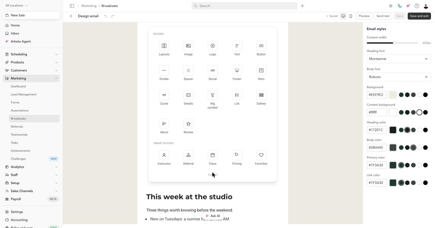 Blocks and smart blocks in the block picker